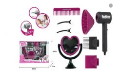 ENSEMBLE DE COIFFURE - AVEC MIROIR EN FORME DE COEUR